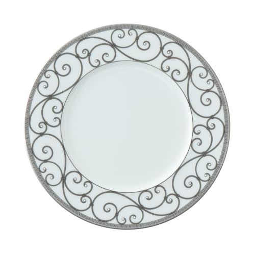 NARUMI Rondo Plate Set, 21cm, Gold and Platinum, Set of 2, Elegant and Stylish, Perfect for a Pair of Wedding Gifts, Gift Boxed, Product Number: 97351