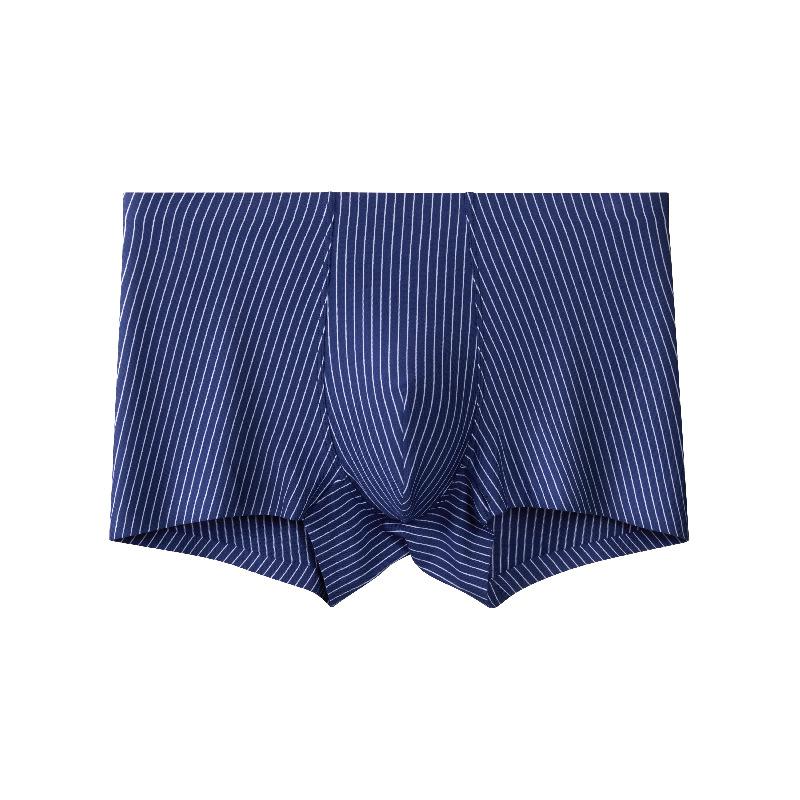 

Striped Cotton Men s Underwear with Seamless Waist and Breathable Flat Angle Underwear 5XL
