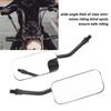 Motorcycle Rearview Mirror   Clear Wide Angle Side Rear View Wing Mirror Kit for 38mm Inner Diameter Bumper