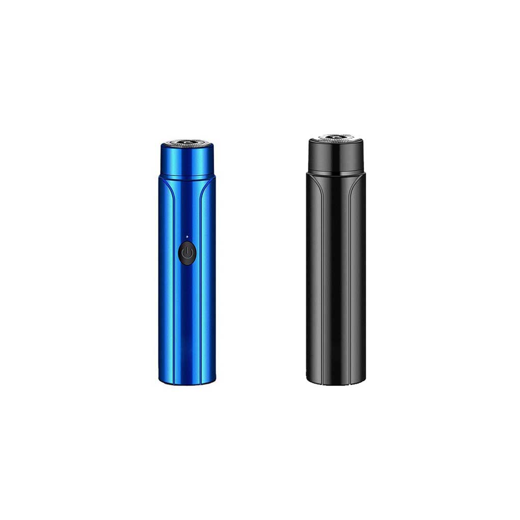 ABS Man Mini Shaver Portable Reusable Battery Powered USB Interface 360 Degree LED Home Business Travel Trimmer Clippers