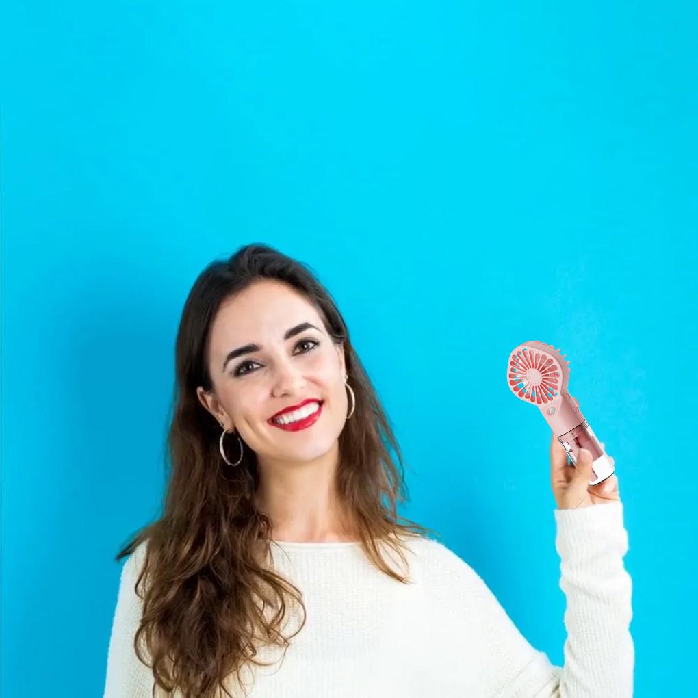 Handheld Mini Air Conditioner Fan Portable Silent Humidifying Fan For Dry Skin Fan With Humidifier