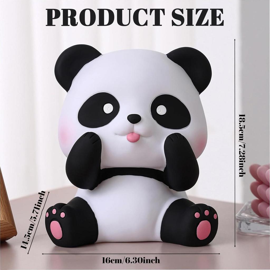 Coin Bank for Kids Panda Shape Kids Coin Saving Bank Quick Retrieval Wide-Opening Ornament for Children Students Teens Boys