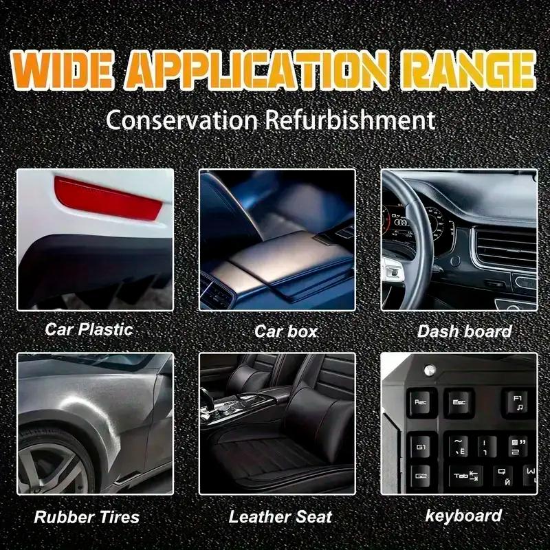 Automobile Plastic Interior Repair Agent, Black Coating for Engine Compartment and Seats,tire Care Lubricant,rubber Conditioner,