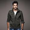 Tooling Jacket Men's European and American Cotton Men's Top Spring and Autumn Thin Coat Men