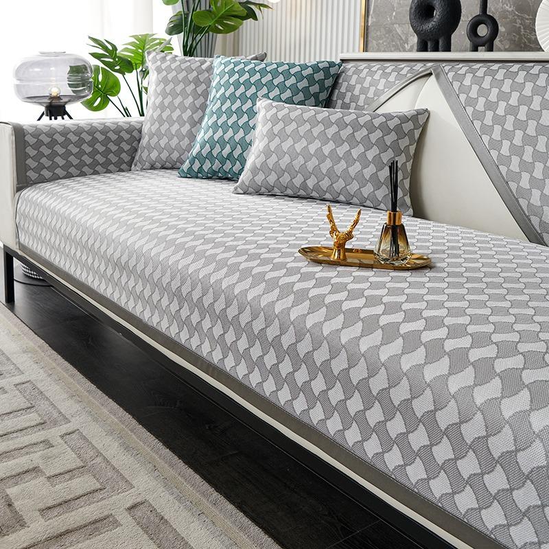 Ledový hedvábný polštář na pohovku Léto Léto Lehký Luxusní Protiskluzový podsedák na léto Nový potah na pohovku Cool Cushion