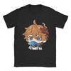 Tartaglia Childe Face Genshin Impact Graphic Print T Shirts Men Women  100% Cotton  Tee Shirt Clothing