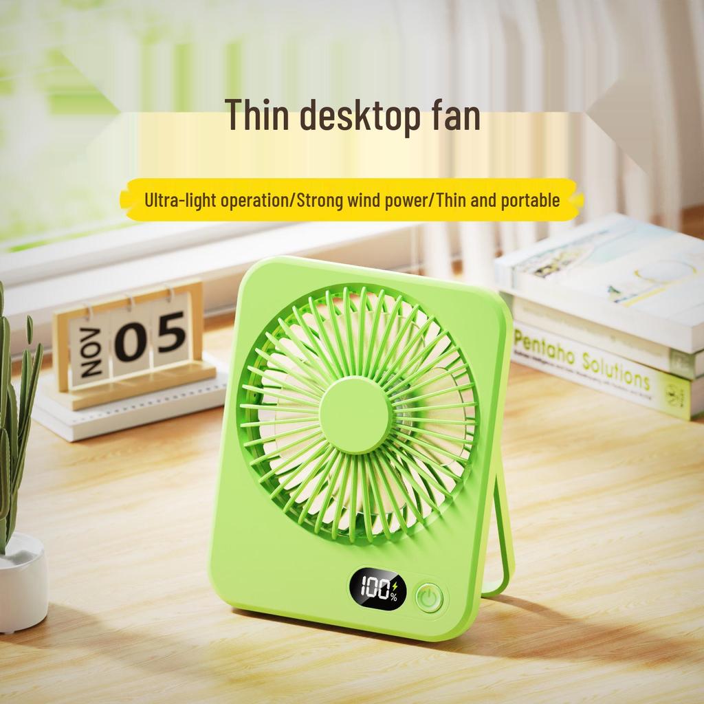 2026 Rechargeable Mini Fan: Long-Lasting, Silent, Wall-Mounted, Portable for Desktop and Dorm