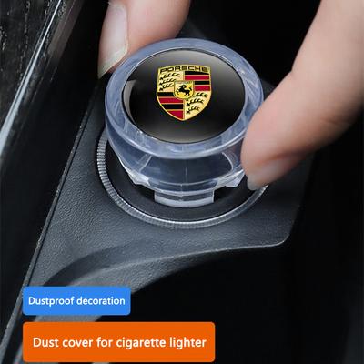 ABS Kryt zapalovače do auta Prachotěsná ozdobná krytka Pro Porsche Cayenne Panamera Macan 911 718 Taycan Boxster Cayman 918