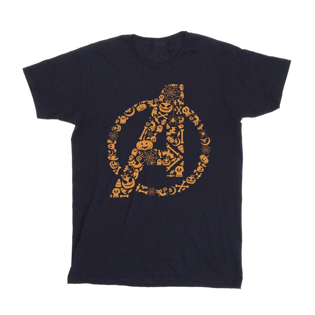 Marvel Mens Avengers Halloween Logo T-Shirt