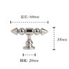 Polished Chrome Beaded Cabinet Pulls Knobs Retro Spear Tip Drawer Handles Vintage Ball Bead Wardrobe Cupboard Door Pull Home