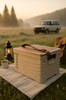 Outdoor Camping Box Turnover Carrying Case Folding Storage Box Flip Storage Box Wooden Lid Car Trunk Storage Box