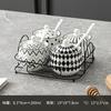 Ceramic Spice Jar Set Home Kitchen Salt Pepper Oil Chili Container Combo