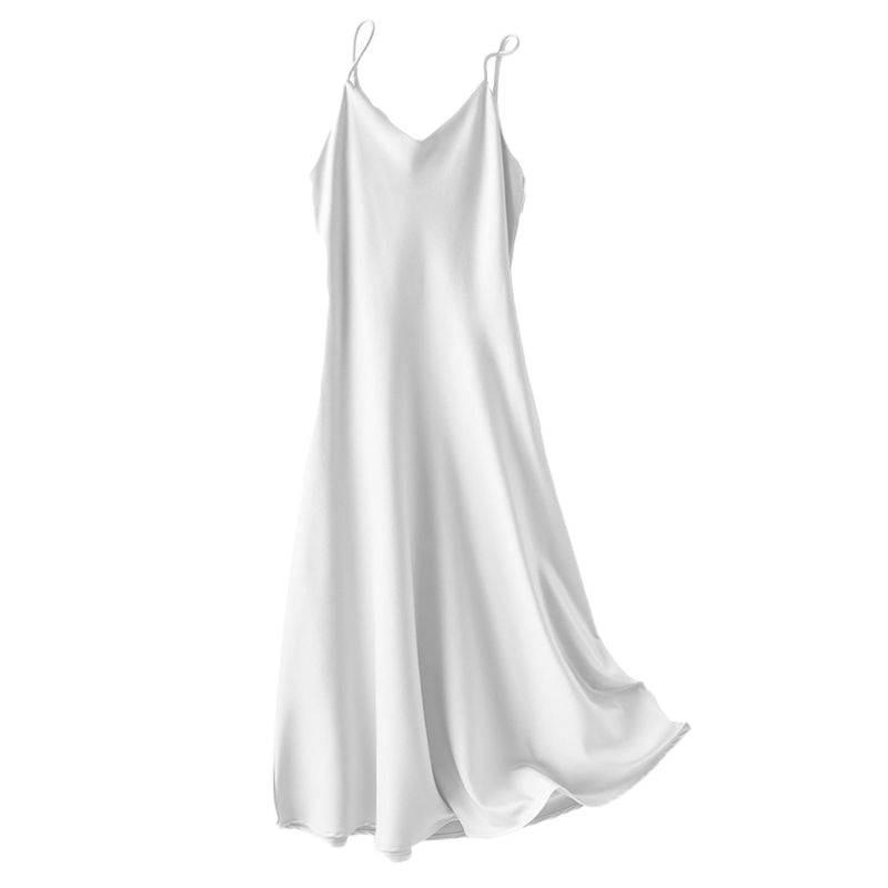Last Piece: French Elegant Midi Slip Dress with Tag Removed