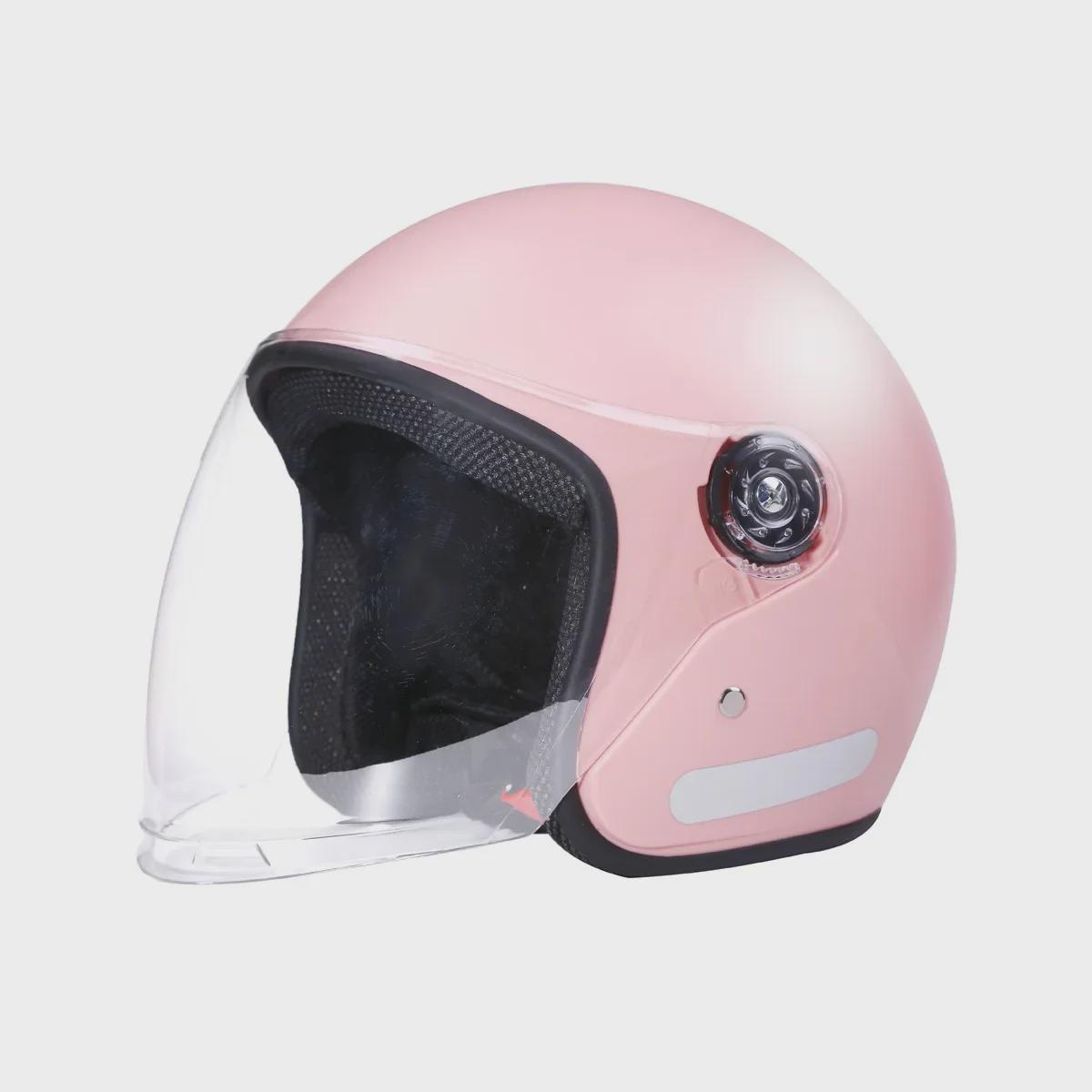 «3C сертифицированный мотоциклетный шлем — унисекс, всесезонный, зимний теплый, полушлем»