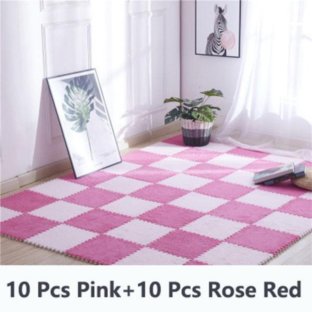 

Мягкие плюшевые детский игровой коврик-головоломка 30х30 см 10/20 шт Other