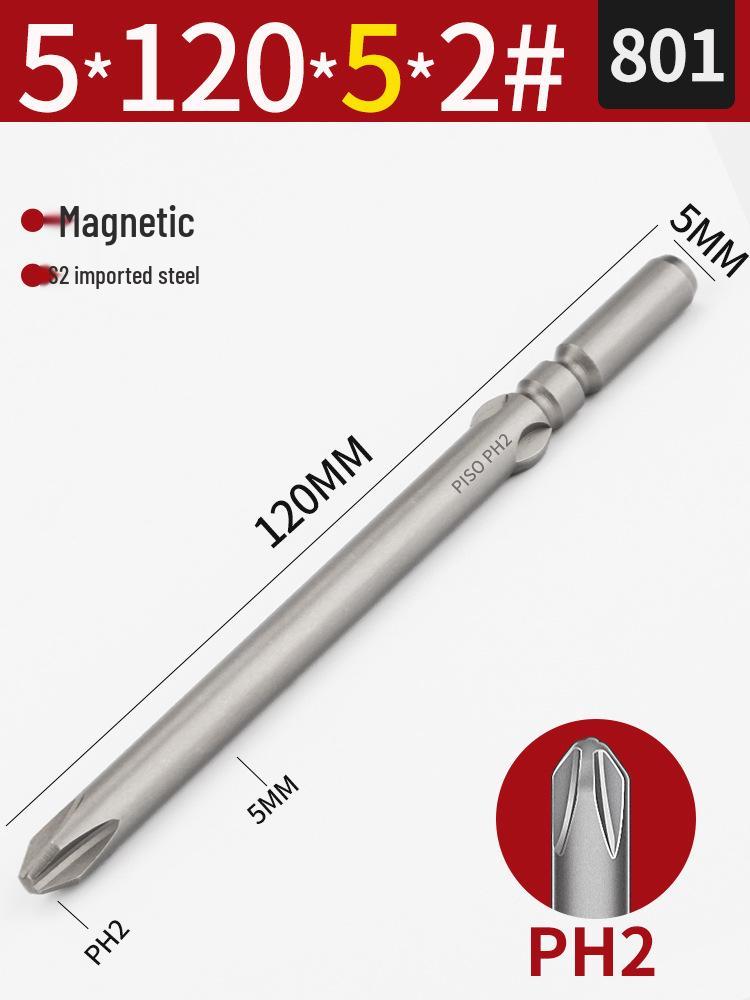 Imported S2 Steel 5mm Magnetic Electric Screwdriver Bits (801/800), 101-Piece Set