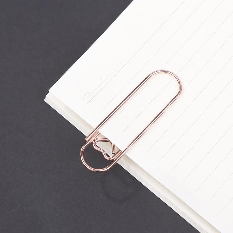 10Pcs Metal Pen Holder Clip Paper Clips Bookmarks Photo Memo Ticket Clip For Notebooks Paper Clips Office Stationery Tool