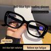 Stylish Thick Frame Blue Light Blocking Reading Glasses for Men and Women – Large Frame, Anti-Radiation, Presbyopic Protection.