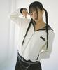 Keulleosseutyudio Sailor Collar Zip-Up Jacket - Ivory