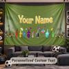 Pikmin Personalized Tapestry Support Custom Name, Wall Art Home Decoration
