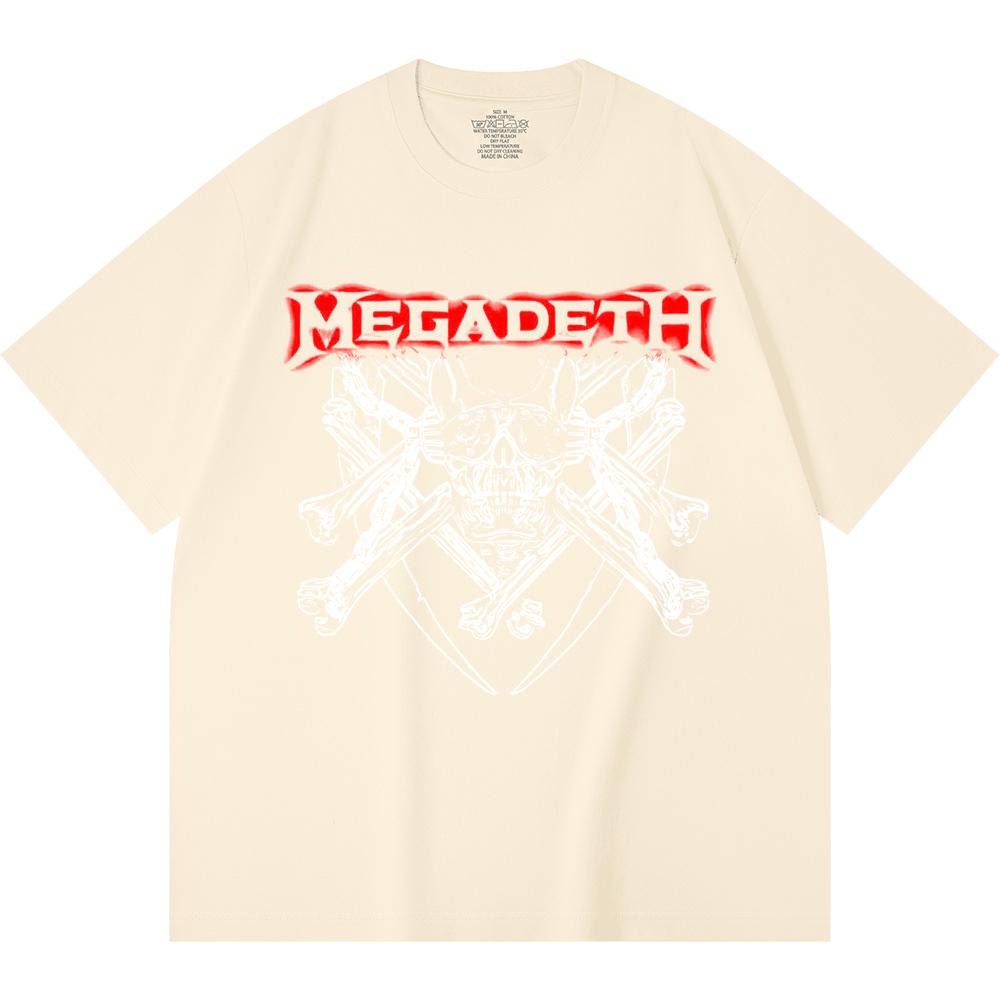 230 g/m² 100% Bavlna T-shirt Heavy Metal Rocková Kapela Tisk Populární Hudby Unisex Těžký Bavlněný T-shirt
