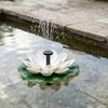 Lotus Solarwasserbrunnen mit Sprühdüsen Schwimmende Seerose Vogeltränke Brunnen Außen Gartenteich Pool Solarwasserpumpe Dekoration
