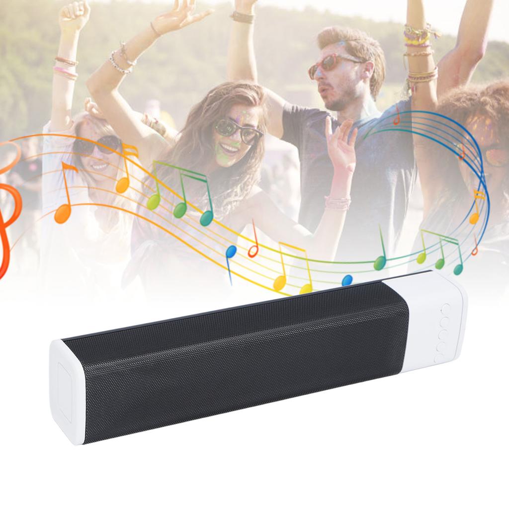 Wireless Speaker Bar RGB Multicolor Light     Dual 4 Ohm  5W 20Hz‑20KHz for Home Gathering Outdoor Picnic