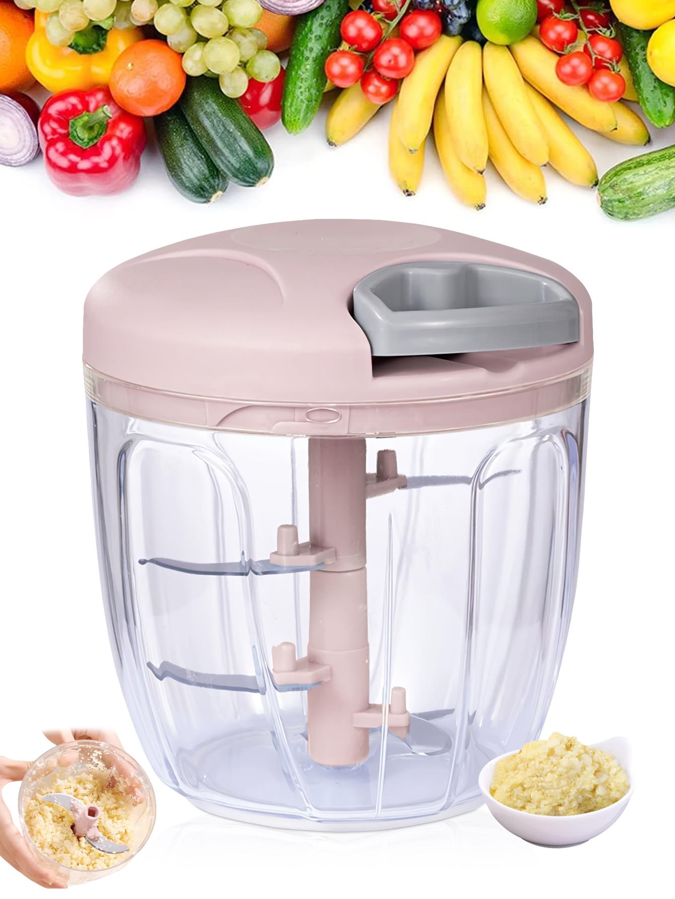 

1Pcs 900ML Manual Ginger Grinder Drawstring Vegetable Chopper Fruit & Vegetable Crusher Handheld Meat Grinder Kitchen Tools