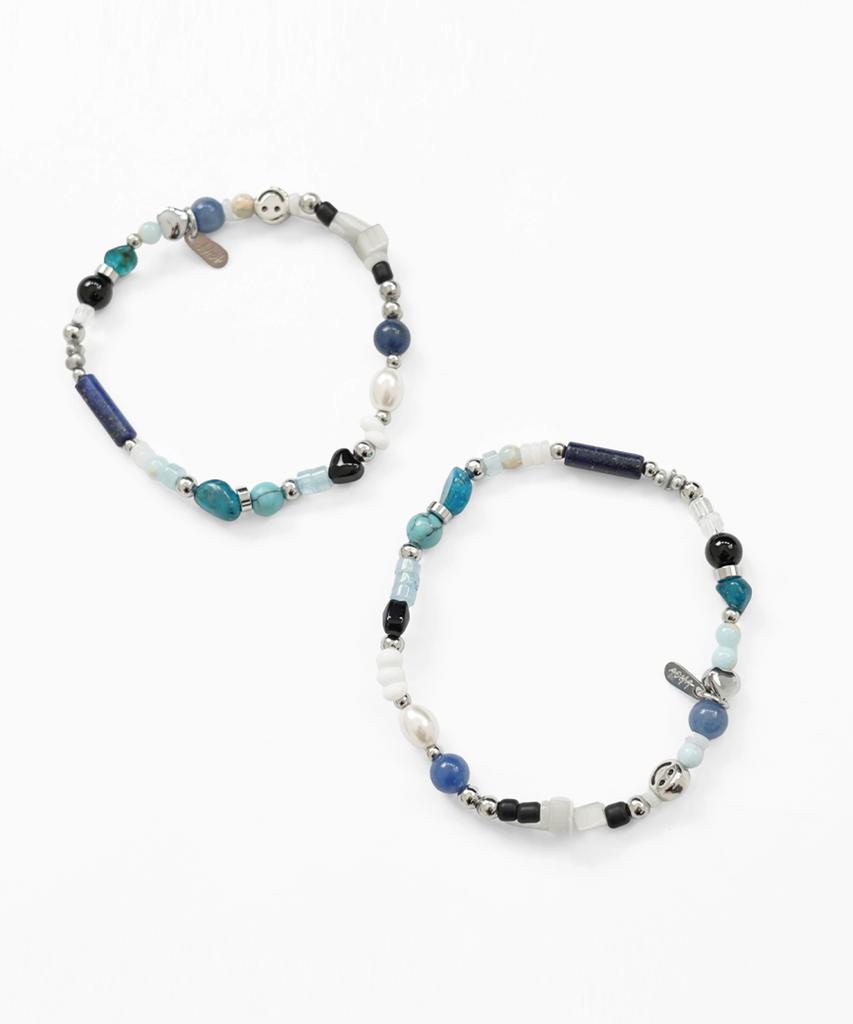Acha Enif Multi Bead Bracelet _ Blue