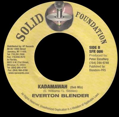 7inch Record EVERTON BLENDER - Madakawah SFR006 Solid Foundatio US Reggae, Ska & Dub Used