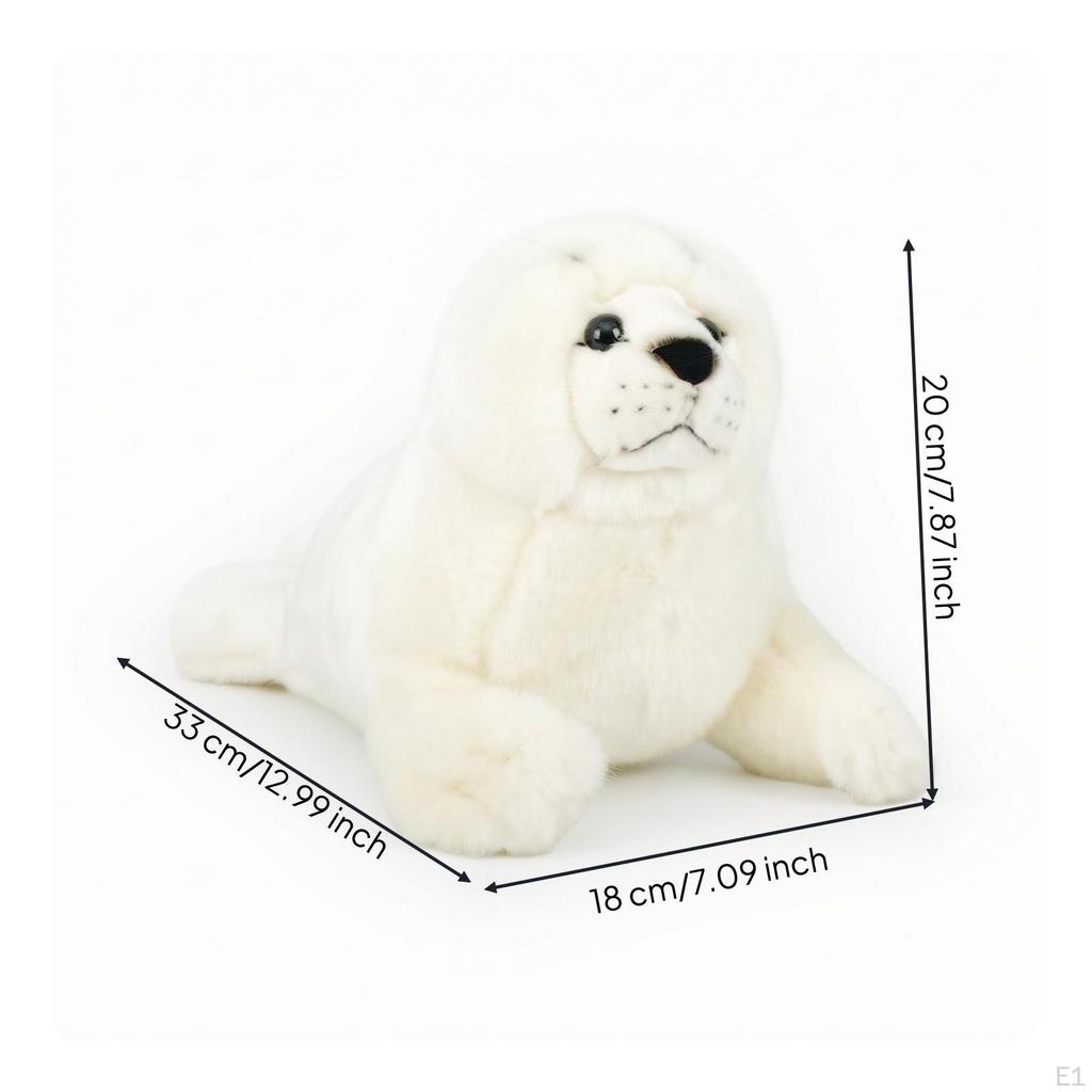 Seal Stuffed Toy Soft Animal Cuddly for Kids, Young Children, Playroom, Nursery