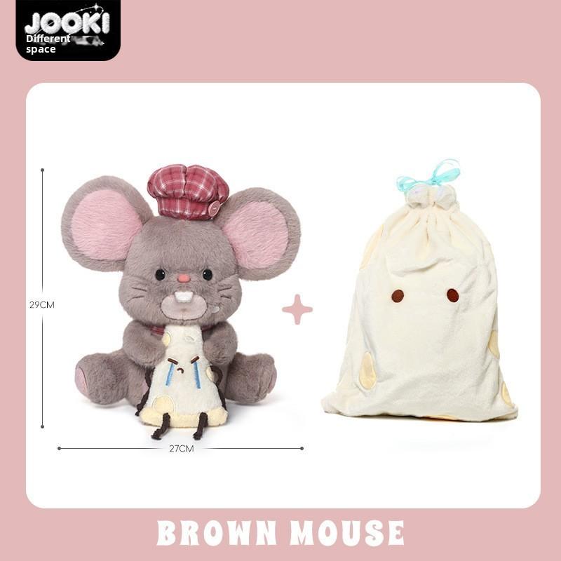 Plush Cheese Mouse Toy With Polyester Fill For Kids And Girls Gift