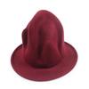 Cappello a punta da strega in lana in stile britannico per autunno e inverno:  alla moda, alte, design roccia vulcanica jazz