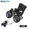 NICEDN/ Doctor Magnifier Eyeglass Top Clip 3.5X420 Compatible with All Eyeglasses Changing Pupil Dental Loupes