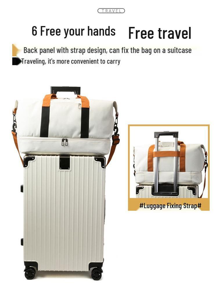 Large Capacity Travel Bag for Fitness, Sports, and Business Trips - Small Luggage & Student Storage Solution