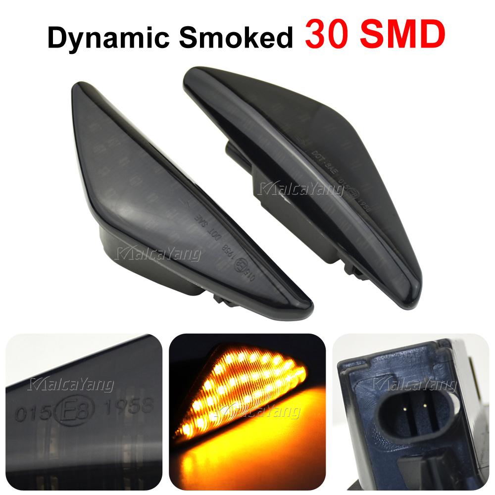 For BMW X3 F25 X5 E70 X6 E71 E72 2007-2019 Sequential Flashing LED Turn Signal Side Marker Lights