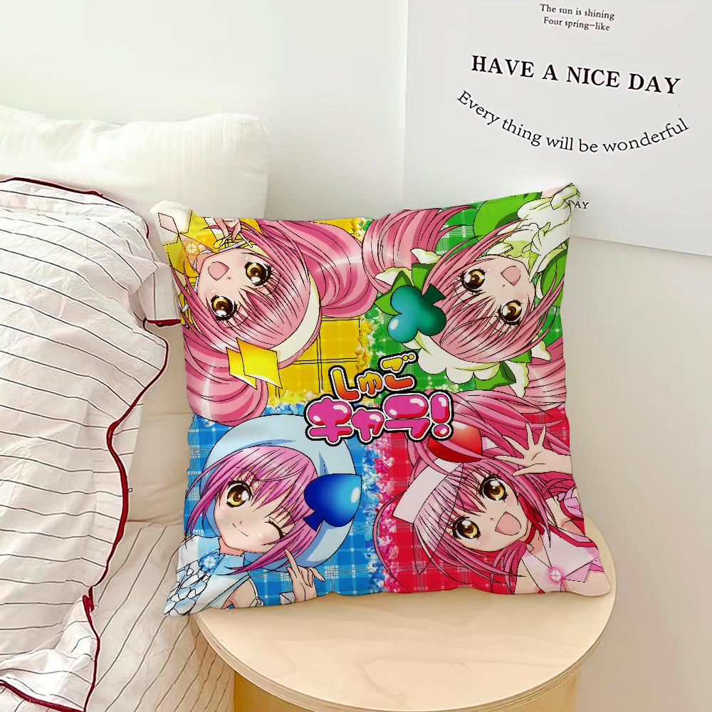 Classic Anime S-Shugos C-Chara Cute Girl Comfortable Soft Hogar Pillowcase For Sofa Living Room Bed Home Decor Protective Covers