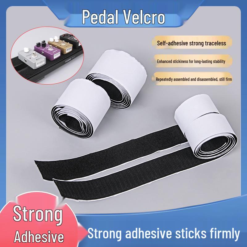 Super Strong Adhesive Velcro Tape for Guitar Pedal Flocking Hook Surface