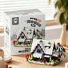 Four Seasons Building Blocks: Spring, Summer, Autumn, Winter Small House Set - Educational Toys for Children
