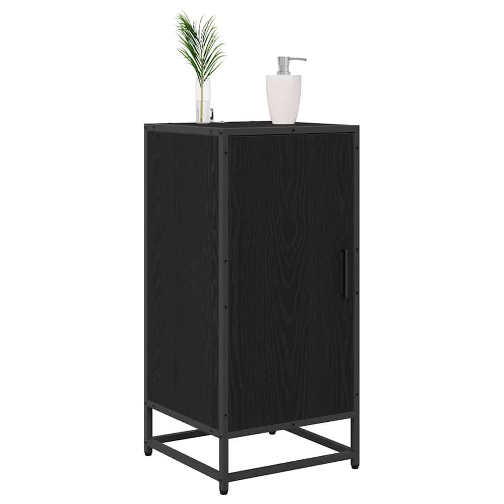 Sideboard Black Oak Effect 35.5 x 35 x 76 cm