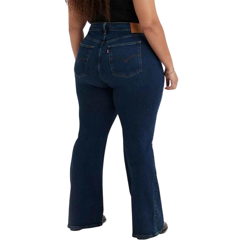 Levis Womens/Ladies 726 Flared Leather Patch Plus Jeans