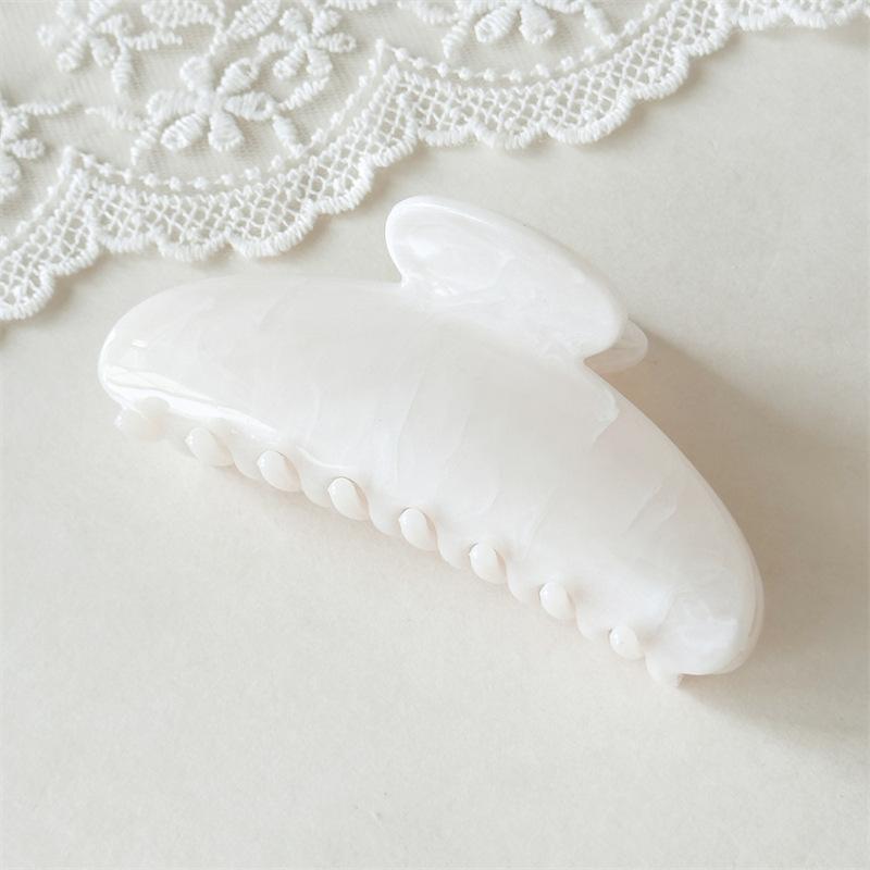 

2025 Новые Гавайские Пляжные Аксессуары Для Волос Модные Синие Белые Цветочные Заколки Для Волос Краб Акула Заколки Шпильки Для Женщин Головные Уборы белый глиттер