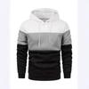 Men's European & American Style Color Block Long Sleeve Hoodie