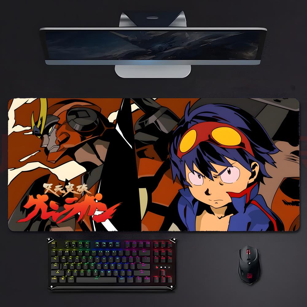 Brave Epic Anime Ttengen Toppa Gurren Lagan Mouse Pad Mousepad Large Gaming Lockedge Thickened Pc Table Desk Mat