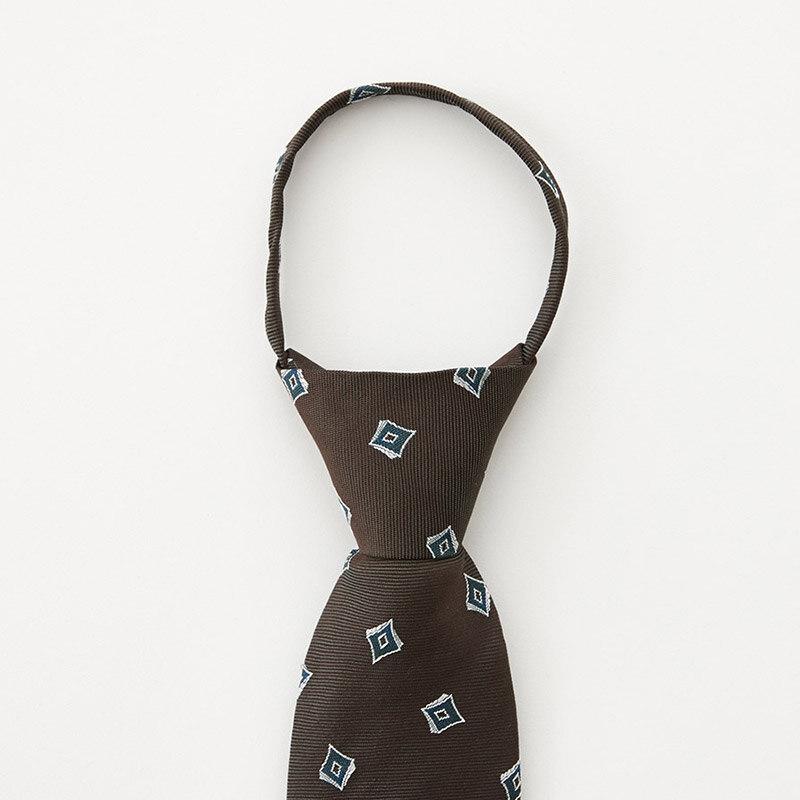 STCO Green Square All-Over Zipper Tie_Sntuz69Bae