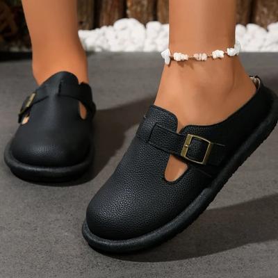 Dam Casual Sporttofflor 2024 Nya Enfärgade Slip-On Lätta Snörning Grundläggande Platta Enfärgade Rund Tå Dam Casual Tofflor
