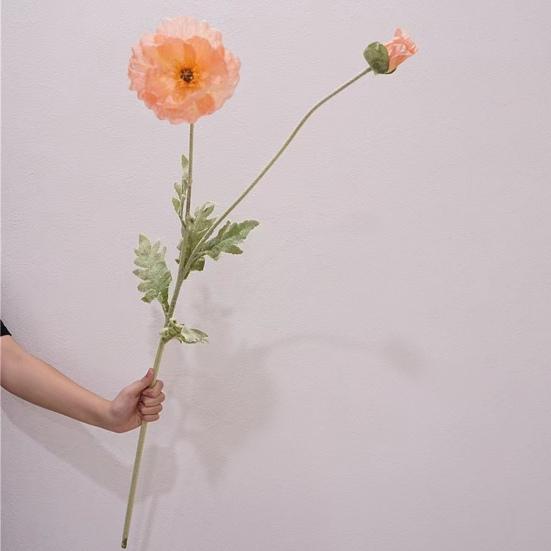 41,34 Zoll Künstliche Mohnblumen mit langem Stiel Realistische Falsche Kornblumen für Bodenvase Heim-Innendekor Hochzeitsveranstaltung