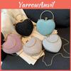 Trendy And Elegant Heart-shaped Lock Clutch Bag 2023 Summer Fashion Chain Shoulder Bag Gold Silver Pink Blue)