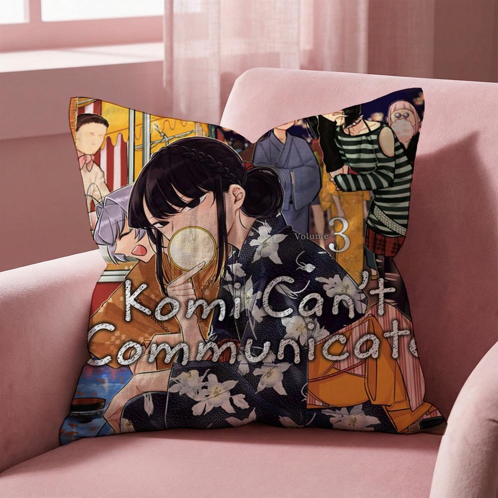 K-Komi Can't Communicate Cushion Cover Multi-Scene Pillow Cover for Home & Car - Reversible, Soft & Durable for Daily Use