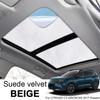 Car Suede Fabric Electrostatic Adsorption Sunroof Sunshade For Citroen C5 Aircross 2017-Present Heat Insulation Auto Accessory